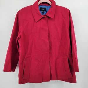 Faconnable red flag jacket with belt red 14